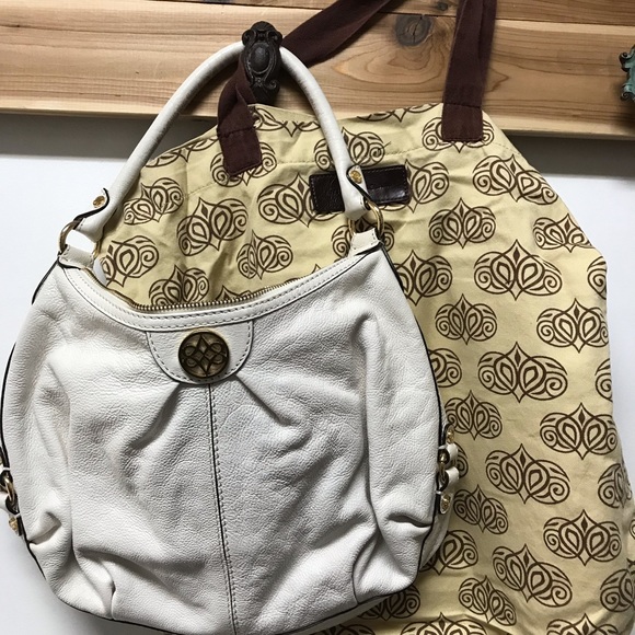 Vintage Antonio Melani White Leather Bag - Picture 6 of 8